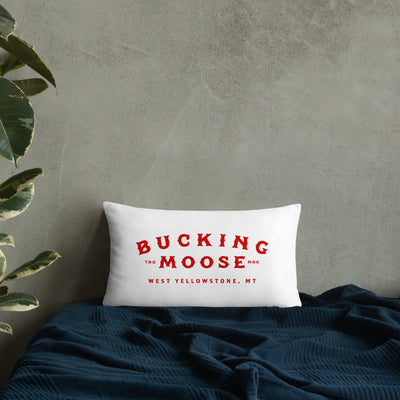 Basic Bucking Moose Throw Pillow