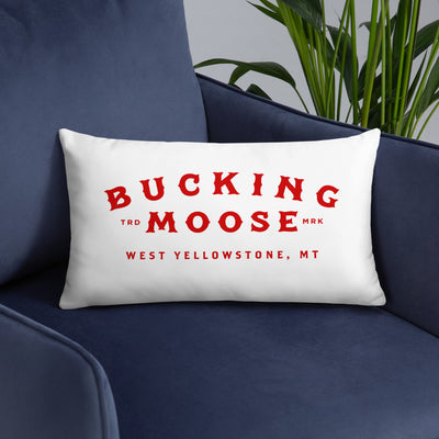 Basic Bucking Moose Throw Pillow
