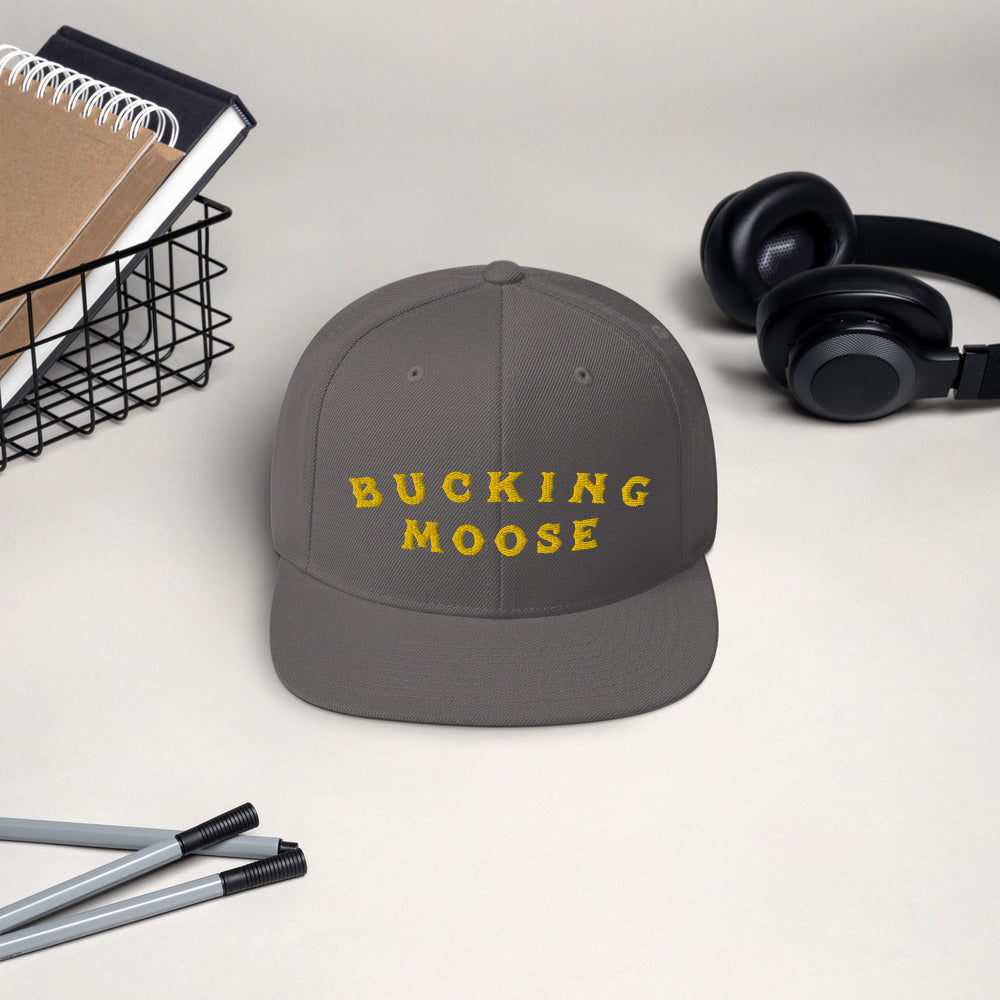 Bucking Moose Snapback Hat